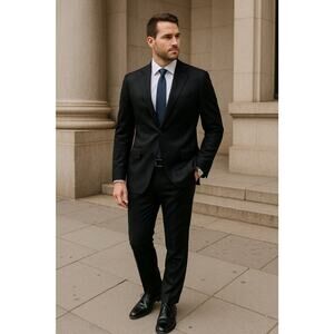 Arnold Brant Sport Coat 44 R 100% Cashmere Jacket Blazer 3 Button Black Canada